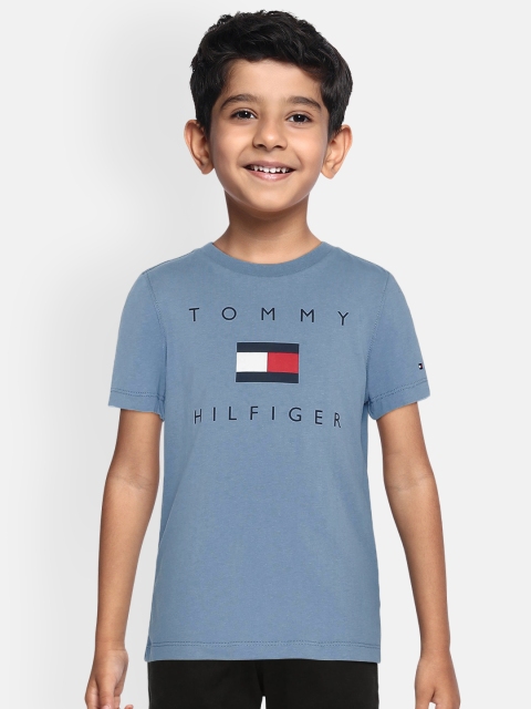 

Tommy Hilfiger Boys Blue Printed Round Neck T-shirt