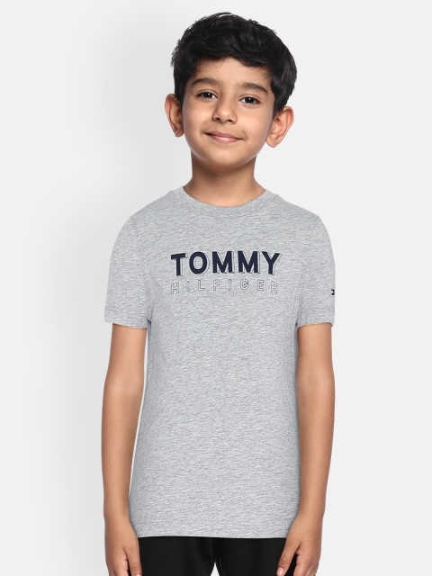 

Tommy Hilfiger Boys Grey Printed Round Neck T-shirt