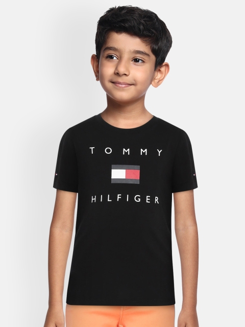 

Tommy Hilfiger Boys Black Printed Round Neck T-shirt