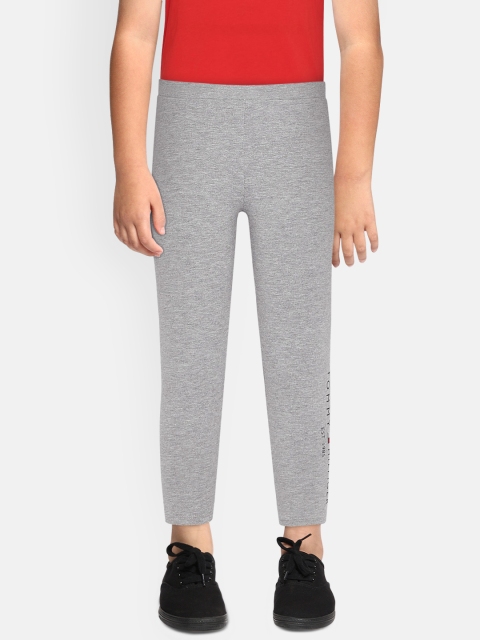 

Tommy Hilfiger Girls Grey Melange Solid ESSENTIAL HWK Leggings