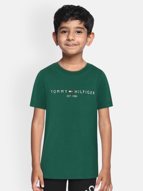 

Tommy Hilfiger Boys Green Printed Round Neck T-shirt