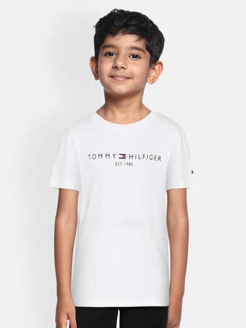 

Tommy Hilfiger Boys White Printed Round Neck T-shirt