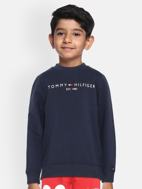 

Tommy Hilfiger Boys Navy Blue Printed Sweatshirt