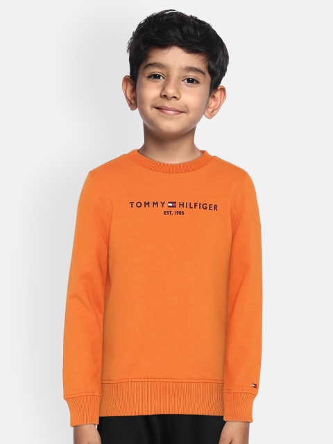 

Tommy Hilfiger Boys Orange Embroidered Sweatshirt