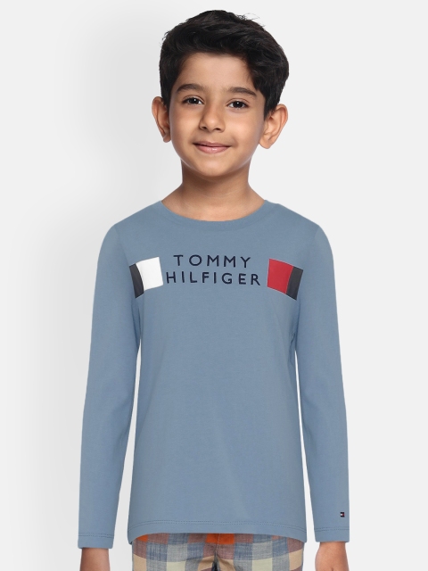 

Tommy Hilfiger Boys Blue Printed Round Neck T-shirt