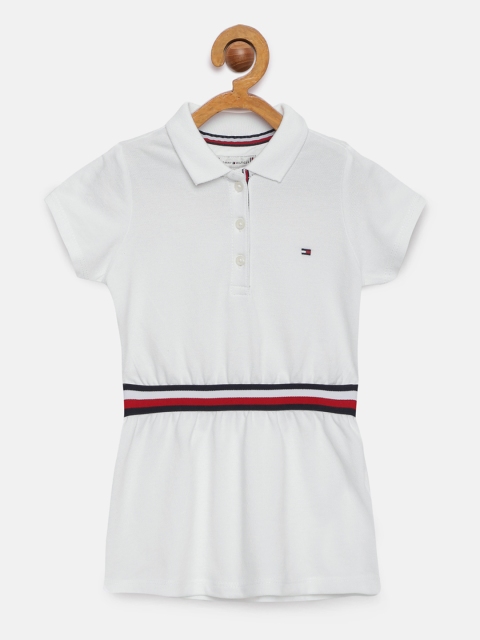 

Tommy Hilfiger Girls White Striped T-shirt Dress