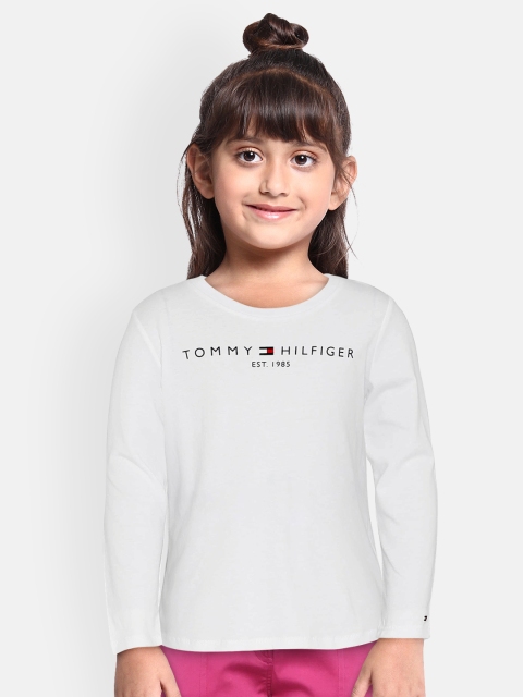

Tommy Hilfiger Girls White Printed Round Neck T-shirt