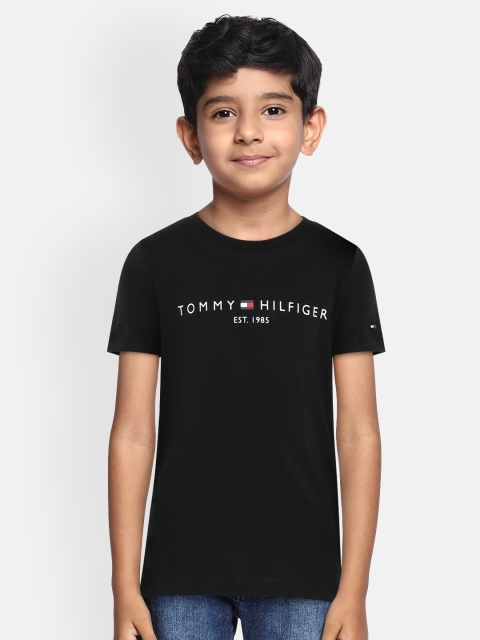 

Tommy Hilfiger Boys Black Printed Round Neck T-shirt