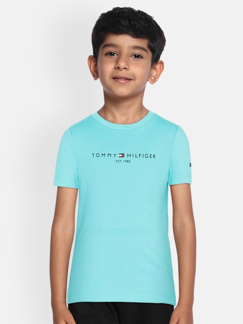 

Tommy Hilfiger Boys Blue Printed Round Neck T-shirt