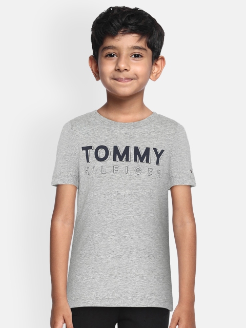 

Tommy Hilfiger Boys Grey Printed Round Neck T-shirt