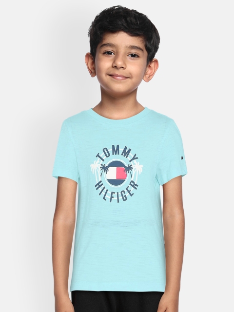 

Tommy Hilfiger Boys Blue Printed Round Neck T-shirt