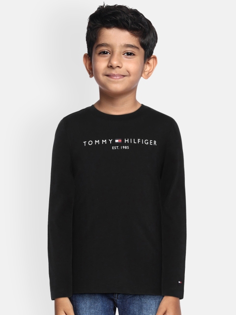 

Tommy Hilfiger Boys Black Printed Round Neck T-shirt