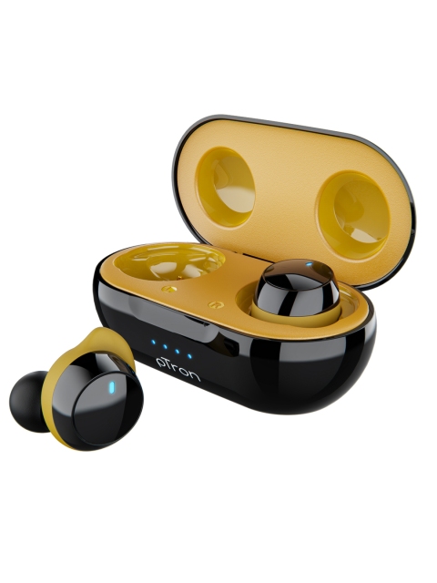 

pTron Black And Yellow Evo True Wireless In-Ear Bluetooth Bassbuds