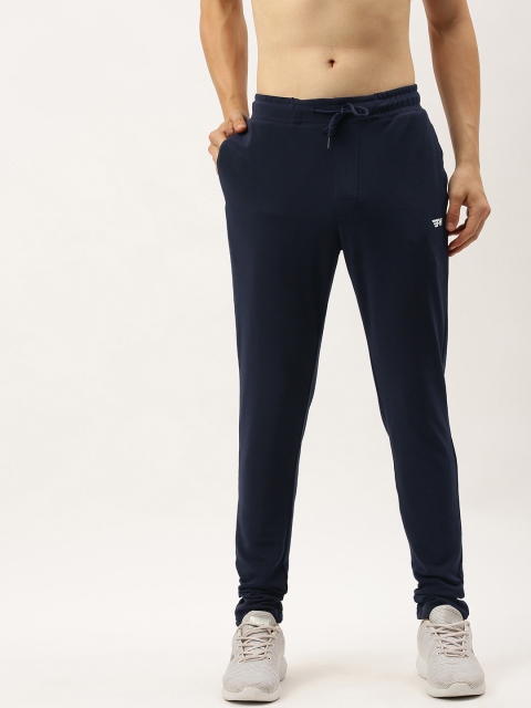 

Flying Machine Men Navy Blue Solid Track Pants