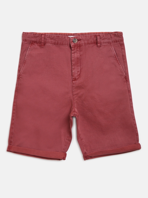 

Marks & Spencer Boys Rust Red Solid Regular Fit Chino Shorts