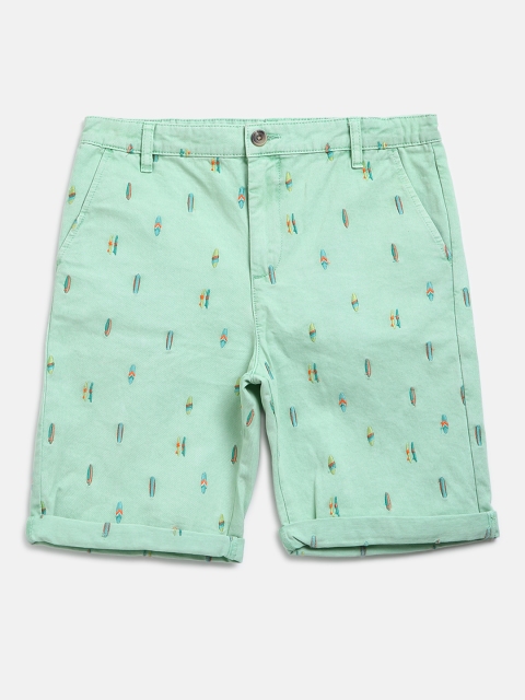

Marks & Spencer Boys Sea Green Embroidered Chino Shorts