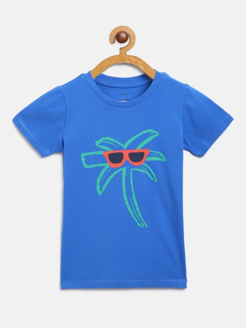 

Marks & Spencer Boys Blue Printed Round Neck T-shirt