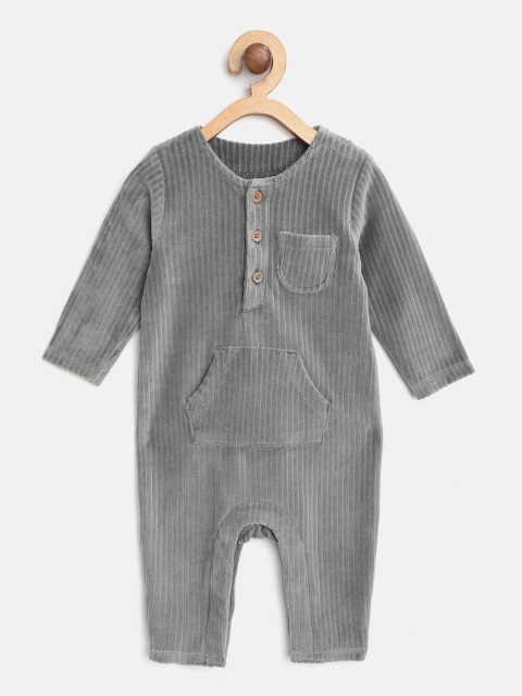 

Marks & Spencer Kids Grey Velvet Finish Ribbed Rompers