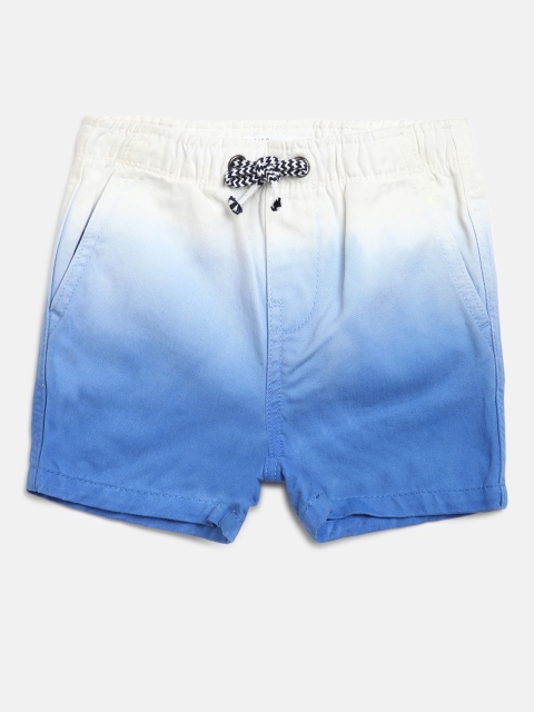 

Marks & Spencer Boys Blue & White Ombre Dyed Regular Fit Shorts