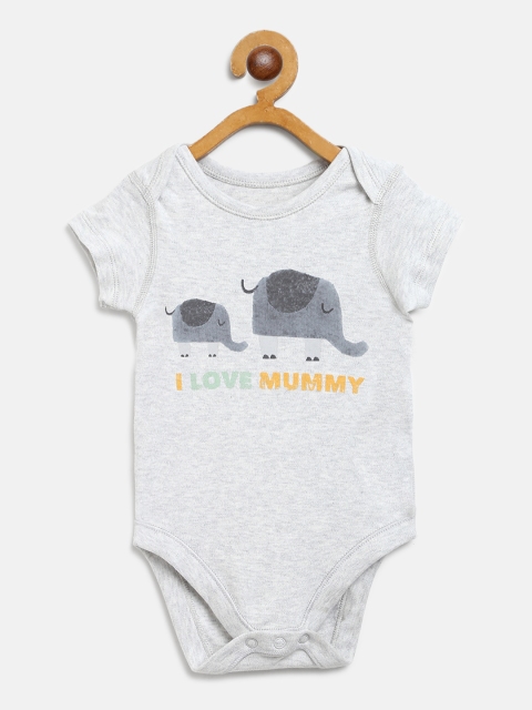 

Marks & Spencer Kids Grey Melange Elephant Print Bodysuit