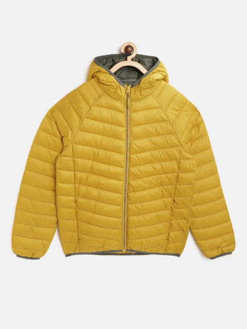 

Marks & Spencer Boys Mustard Yellow Solid Puffer Jacket