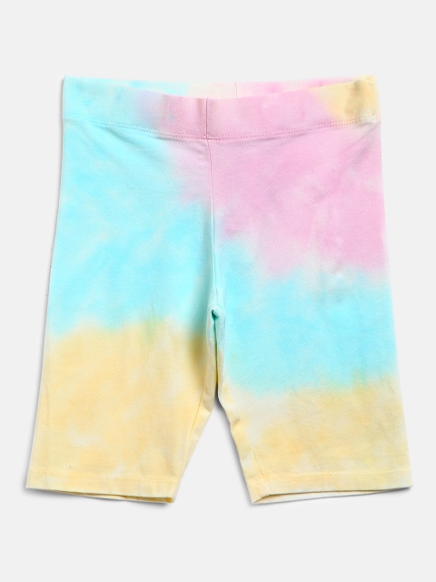 

Marks & Spencer Girls Blue & Pink Dyed Shorts