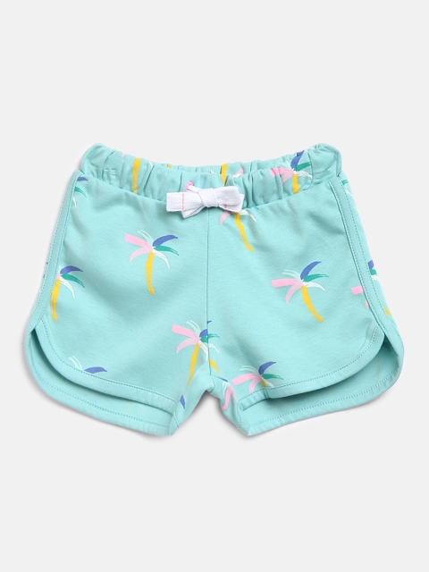 

Marks & Spencer Girls Blue & Pink Tropical Print Shorts