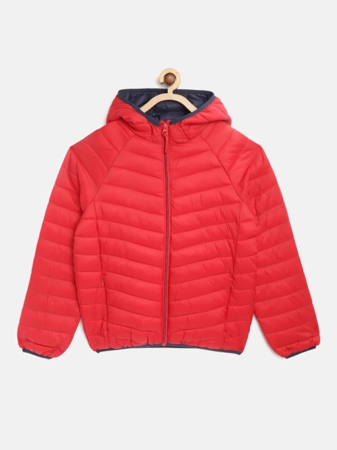 

Marks & Spencer Boys Red Solid Lightweight Hooded Padded Jacket