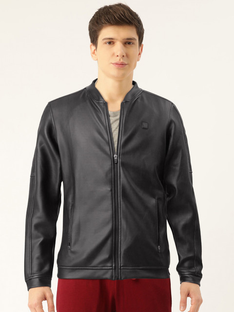 

Proline Active Men Black Solid Coated Tailored Jacket