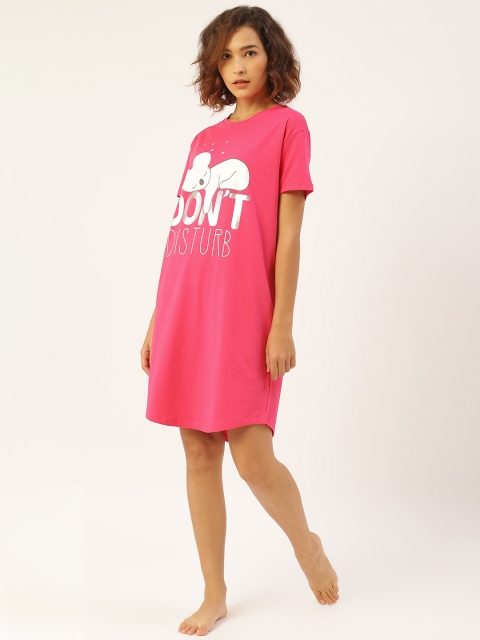 

Sweet Dreams Pink & White Printed Sleep Shirt