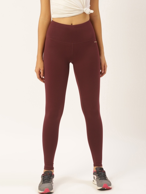 

Sweet Dreams Women Maroon High-Rise Solid Tights