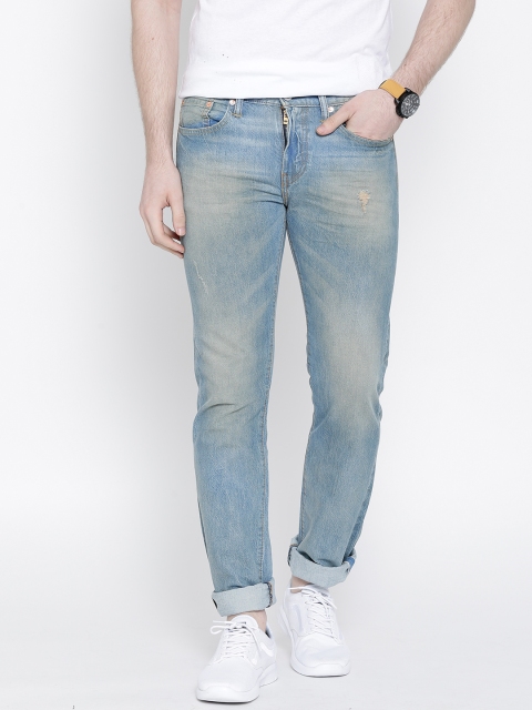 

Levi's Blue Low-Rise Washed Slim Jeans 511