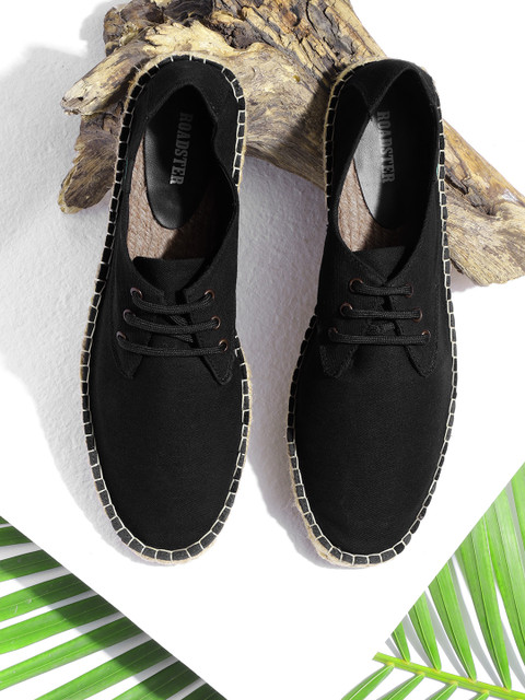 

Roadster Men Black Recycled Denim Espadrilles