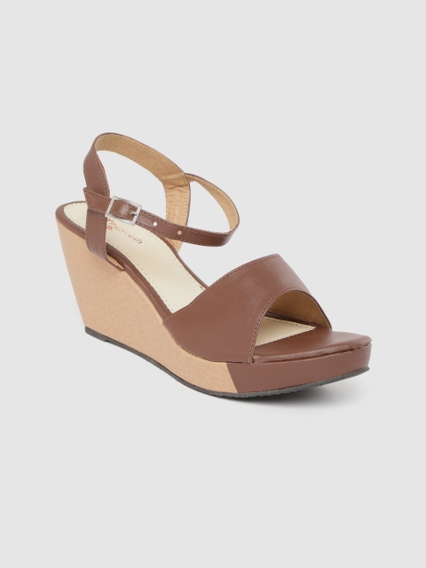 

Padvesh Women Coffee Brown Solid Wedges