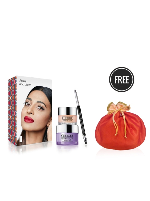 

Clinique Shine & Glow Set & Potli, White