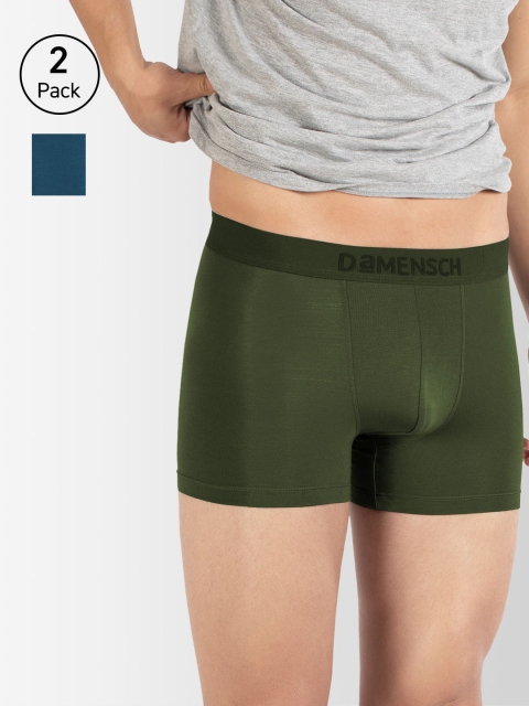 

DAMENSCH Men Pack Of 2 DEO-SOFT Deodorizing Trunks DAM-1-T, Assorted