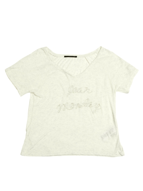 

ONLY Women Light Grey Melange T-shirt