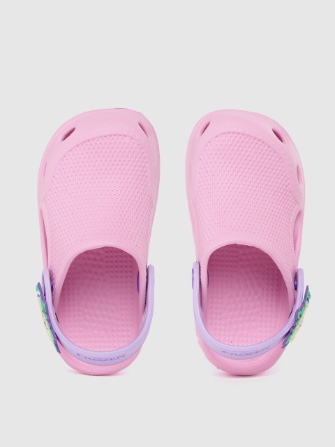 

toothless Girls Pink Disney Frozen Textured Clogs