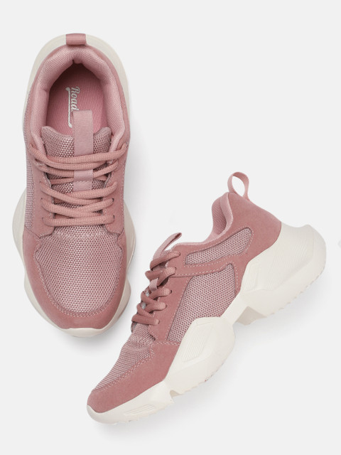 

Roadster Women Pink Solid Sneakers