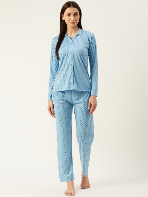 

Klamotten Women Blue Quirky Printed Night suit
