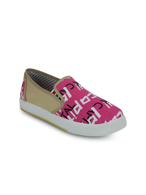 

Get Glamr Women Pink Printed Casual Shoes