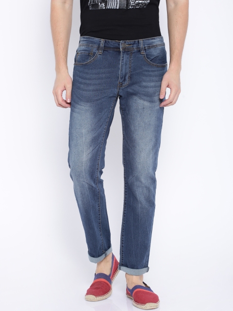 

Fox Blue Washed Slim Fit Stretchable Jeans