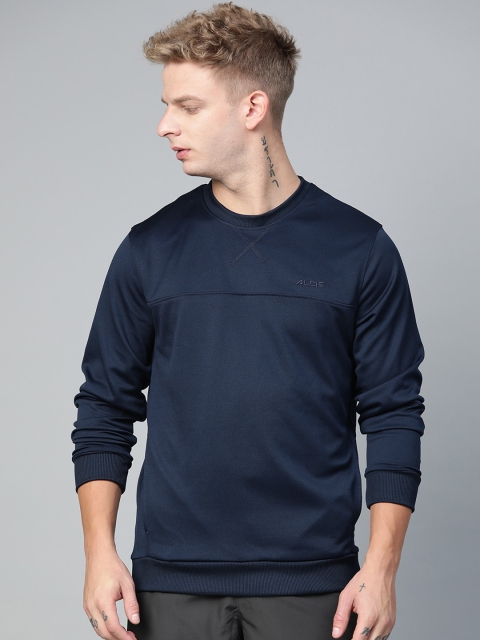 

Alcis Men Navy Blue Solid Sweatshirt