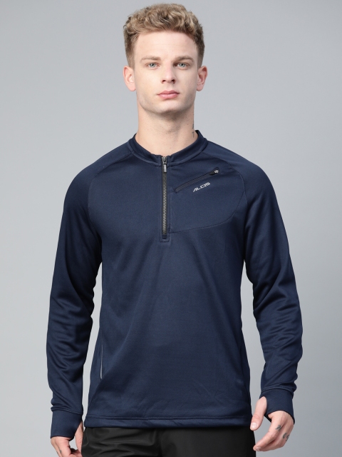 

Alcis Men Navy Blue Solid Sweatshirt