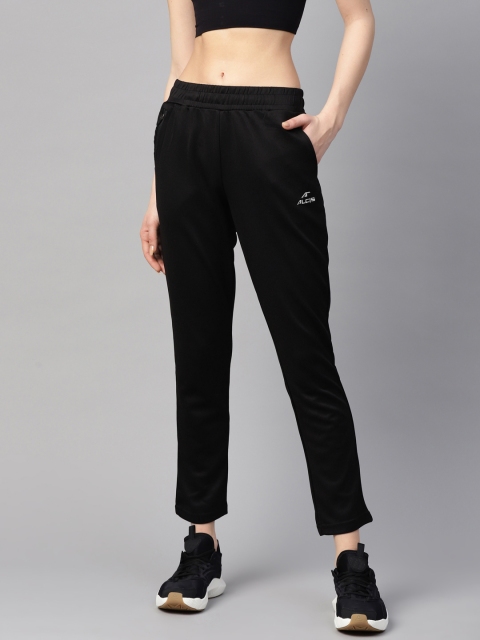 

Alcis Women Black Solid Straight Fit Track Pants