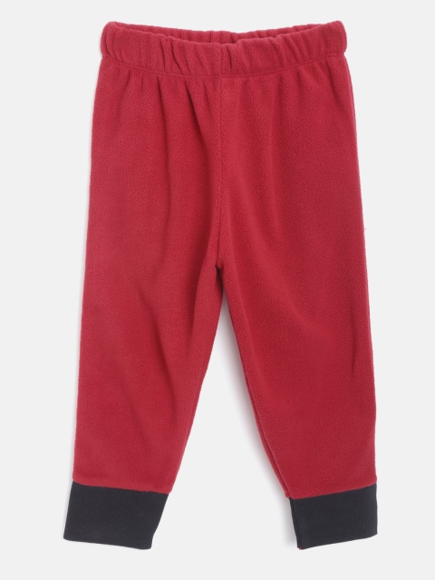 

CrayonFlakes Girls Red Solid Joggers