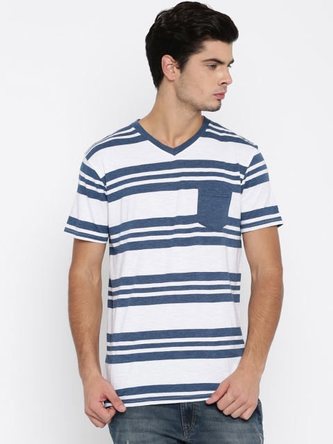 

Fox White & Blue Striped T-shirt