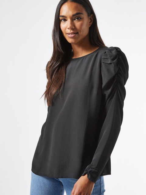 

DOROTHY PERKINS Women Black Solid Top