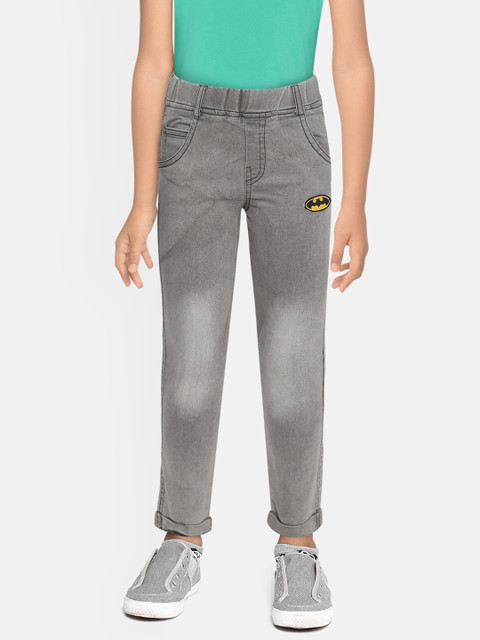 

GAME BEGINS Boys Grey Cotton Regular Fit Mid-Rise Clean Look Jeans