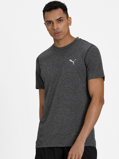 

Puma Men Grey Solid dryCELL Round Neck T-shirt